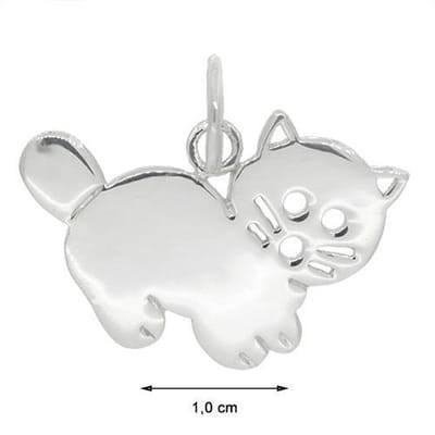 Blinx Jewels Zilveren Hanger Poes of Kat
