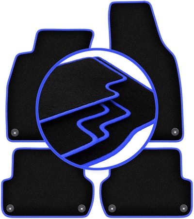 CARLUX-BLUE automatten voor: Seat Exeo sedan, stationwagen (2008-2015)
