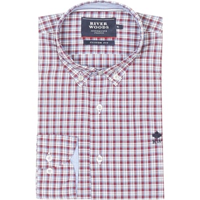 River Woods Cf Ls Princeton Clr Shirt Red Größe: 12 | Hemden Outlet | Unisex | Rot