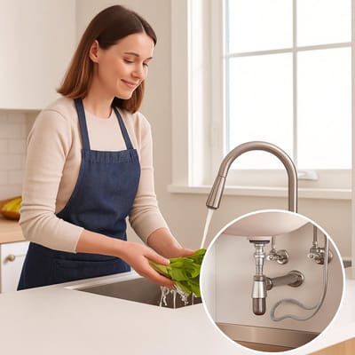 3/8 inch set van 2 stuks 70 cm koper schroefkoppeling flexibel waterleiding aansluitset voor warm en koud water huishoudelijk sanitair installatie keuken badkamer