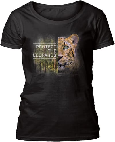 Ladies T-shirt Protect Leopard Black S