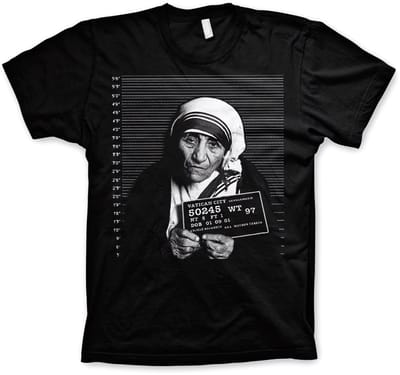 Hybris T-shirt met foto van Moeder Teresa SH-1-15734-H51-12