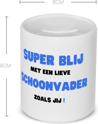 Akyol Spaarpot - Cadeau voor schoonvader - Verjaardag & Vaderdag - 350 ML