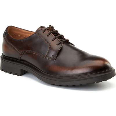 Base London Locke Leren Heren Bruine Veterschoenen