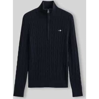 GANT Gebreide trui STRETCH COTTON CABLE HALF-ZIP Set van 1