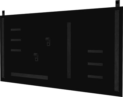 Handles and more - Magneetbord groot - XL Verticaal 50x100 cm - ZWART leren banden - incl 10 leren magneet accessoires