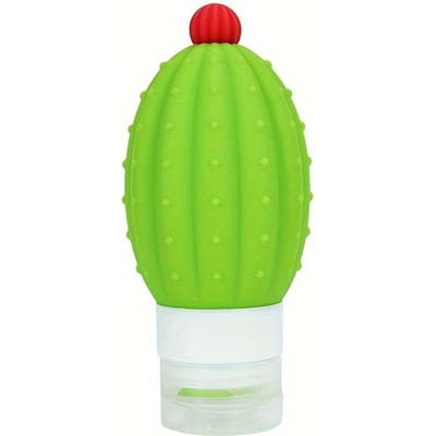 1 Pièce Bouteille Distributeur de Voyage en Silicone Cactus Mignon Taille Voyage Articles de Toilette 50/100ml Étanche Pressable Accessoires de Voyage 100ml