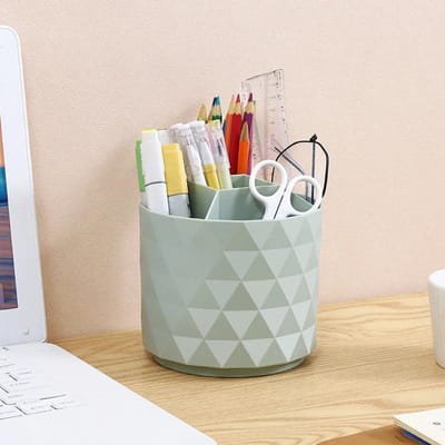 Draaibare Make-up Kwasten Opbergdoos Desktop Ronde Wenkbrauwpotlood Lippenstifthouder Make-up Organizer Cosmetica Container Kwast