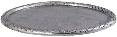 PTMD - Schaal Fahdi - Zilver - 25x25x2.5cm