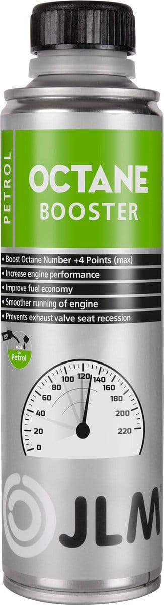 JLM Octaan Booster - Brandstoftoevoeging voor Benzinemotoren - Voor Soepele Verbranding en Schonere Kleppen - 250ml