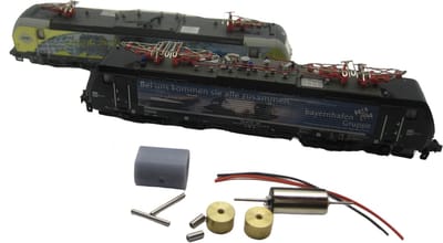 micromotor NH002F motor ombouwset voor Hobbytrain Taurus (Neu) BR 182, BR 189, Rh 1116, u.a.