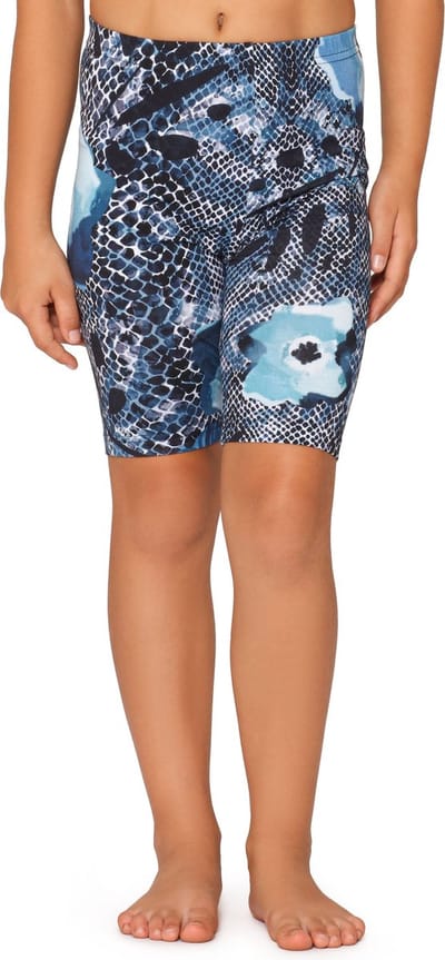 Merry Style Meisjes Leggings - Sport - Vrijetijdsbroek - Korte - Katoen - Marineblauw/Bloemen - 110 - MS-MS10-406-LE