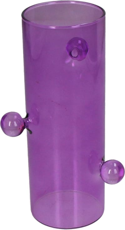 HD Collection Vaas Glas Lila 8,8x8,8x18cm