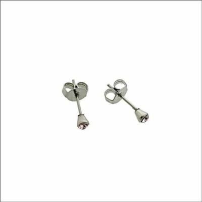 Aramat Jewels | Oorbellen | Roze Kristal Oorbellen - Stalen Oorstekers | | | | | | Kinderen, Volwassenen | Verkleurd niet