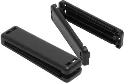 Dailygoods- Veiligheidsgordelclip 2 Stuks - Gordelhouder - Riemhouder - Veiligheidsgordelstopper - Compact - Kunststof 5,5 × 1,5 × 0,5 cm - Gordelstopper