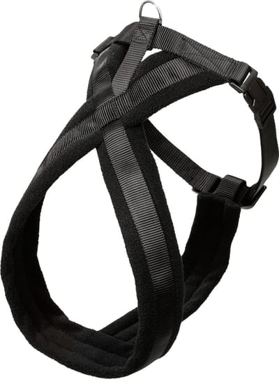 Flamingo Palos Cross - Harnas Honden - Harnas Cross Palos Zwart L 64-80cm 25mm - 1st - 113383 - 1st
