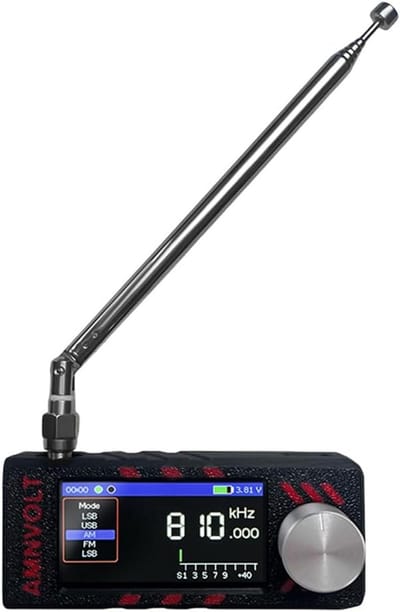 Draagbare FM AM LSB USB Radio Ontvanger met 1.9 inch Kleurenscherm