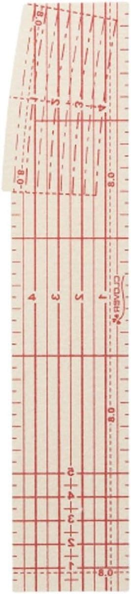 IJzeren Liniaal - Meetlat - Kleding Maken - Lange Rechte Curve - 25 cm - Metallic Zwart