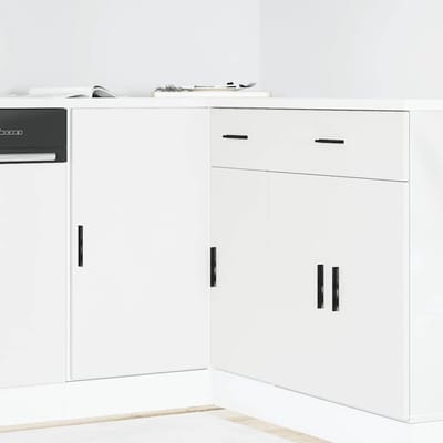 Keukenonderkast - Keukenkast onderkast - Keukenopslag - Stijlvol wit design - Wit