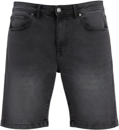 OMBRE Korte Broek - Katoen - Rits - Effen Zwart S