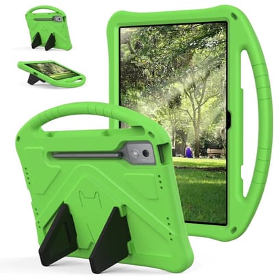 Coverup Tablethoes geschikt voor Lenovo Idea Tab Pro Hoesje - ShockProof Kids Case - Groen