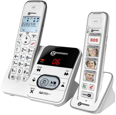Geemarc Amplidect 295 Mobility Pack draadloze telefoon – duo met fototoetsen – antwoordapparaat
