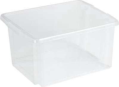 Sunware - Nesta opbergbox 32L transparant - 45,5 x 36 x 24 cm - 3 stuks -