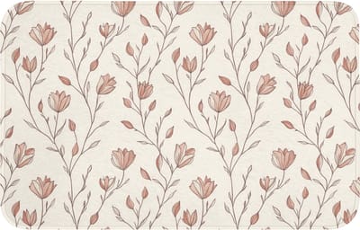 Badmat 80x50 cm - Antislip - Patroon - Klassiek - Roze - Badmatten voor badkamer - Badkamermat - Douchemat - Badkamer mat