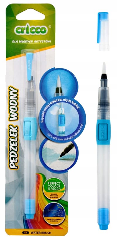 CRICCO Water Brush Pen - Rond 8ml voor Aquarel & Kleurpotloden