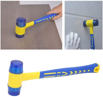 Dailygoods- Hamer Schokabsorberend - Rubber Hamer - Ergonomisch Ontwerp - Duurzaam - Comfortabele Grip - Voor Houtbewerking