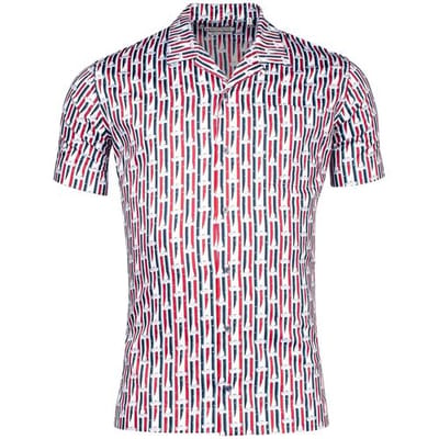 Giordano Overhemd Vigo Sailor On Stripes Fantasy Rood-Blauw / male