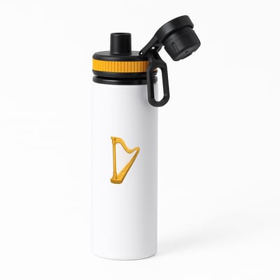 Hacebo® - Harp waterfles met draaidop oranje - Muziek - Muzikanten - Instrument - snaarinstrument - muzikanten - water fles - 850ML