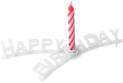 Set houder "happy birthday" en 8 verjaardagskaarsjes Fackelmann Rio Party