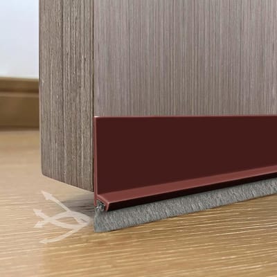 Deurborstelstrip - Tochtstopper - Energie Besparen - Zelfklevend - 100 cm - Bruin