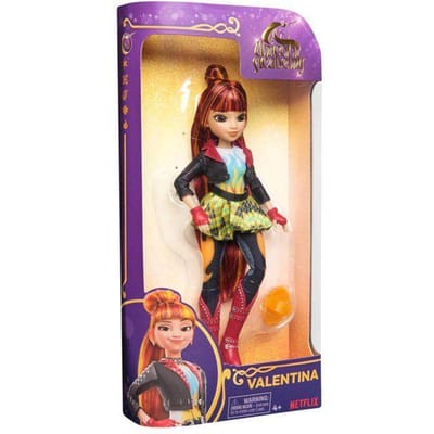 SPINMASTER Unicorn Academy - Pop Valentina 24 cm - 9 gewrichten, haar om te stylen, borstel en kleding inbegrepen - Vanaf 4 jaar