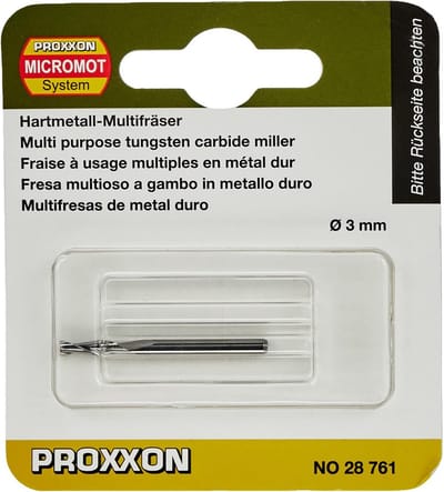 Hardmetalen frees 3 mm voor metaal, kunststof en printplaten