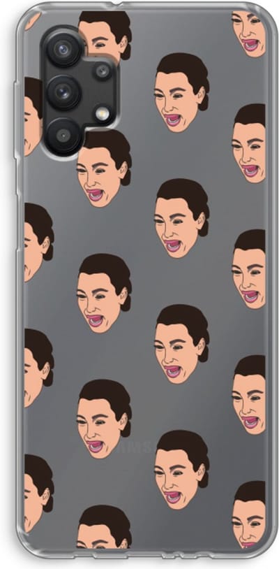Case Company® - Hoesje geschikt voor Samsung Galaxy A32 5G hoesje - Ugly Cry Call - Soft Cover Telefoonhoesje - Bescherming aan alle Kanten en Schermrand