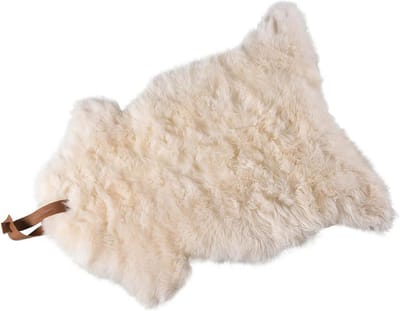 Weltevree | Sheepscoat | Schapenvacht Stoelkussen, Schapenvachten Vloerkleed | Met Lus | Wit | Natuurlijk Wol van Tesselaar Schapen
