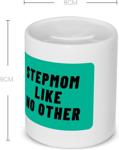 Akyol - stepmom like no other Spaarpot - Moeder - geweldige moeder - niemand anders - verjaardag - cadeau - kado - bedankje - geschenk - 350 ML inhoud