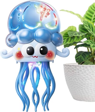 Dansend Kwal Speelgoed - Elektrisch Kruipend Speelgoed - Baby Ontwikkeling - Lichtgevend en Muzikaal - ongeveer 20 cm - Blauw