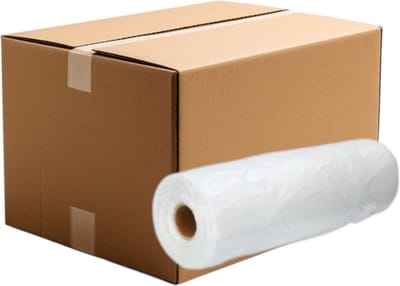 HDPE,Knoopzak, knotenbeutel transp,Rol,Extra Sterk 22 + 12 x 47 mm(1 Doos= 20Rolen=200 st =5KG