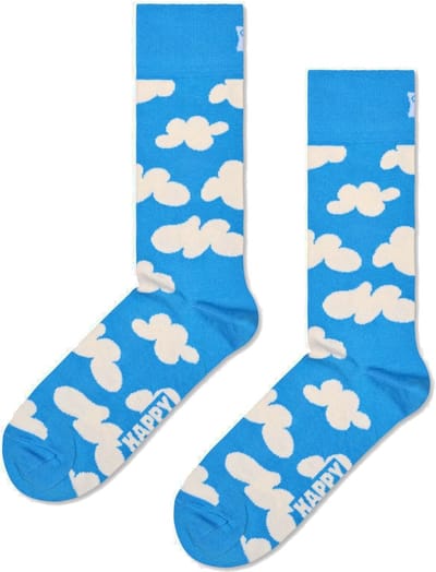 Happy Socks Cloudy Sock - unisex sokken - lichtblauw - Unisex - Maat: 36 - 40