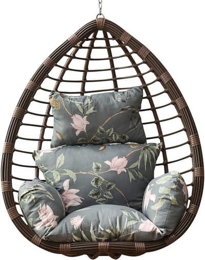DAIHAN Hammock Chair Cushion Indoor Outdoor Swing Chair Mat with Cushion Hang Rocking Chair Pad Swing Chair Cushion Courtyard Garden Chair Seat Cushion,2.5x45cm