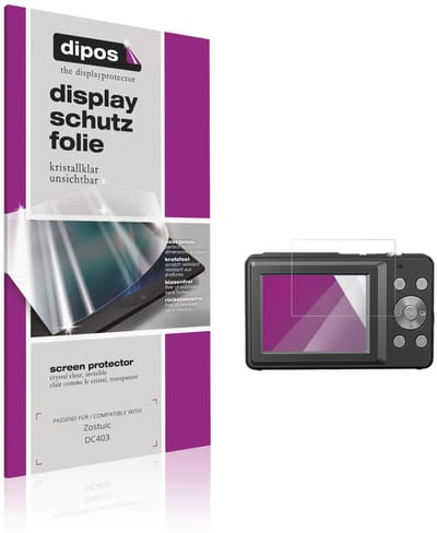 dipos – 4x Beschermfolie geschikt voor Zostuic DC403 | Krasbestendige & heldere Screenprotector Ultra-Thin