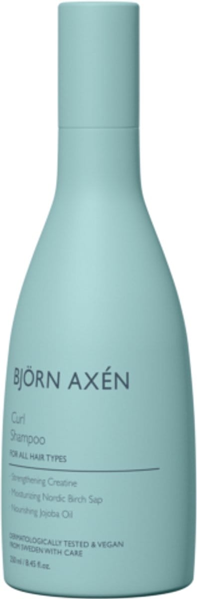Björn Axén Curl Shampoo 250ml – Verzorgende Krulshampoo Voor Natuurlijk Krullend Haar – Definieert, Hydrateert & Voorkomt Pluis – Vegan – Voor Gezonde, Veerkrachtige Krullen Met Glans – Salonkwaliteit Haarverzorging