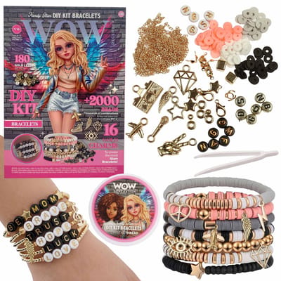 WOW Generation Grote set om armbanden te maken voor meisjes, +2000 onderdelen