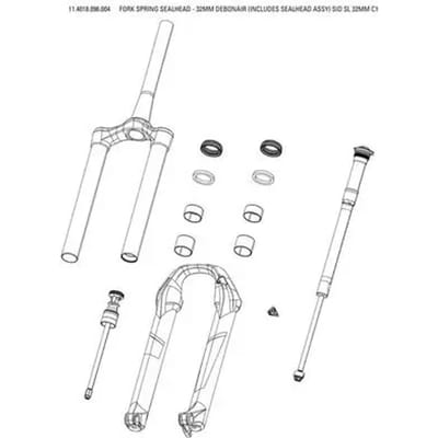 Vork Rockshox Kit Sealhead Sid Sl 32mm C1 2021 Dba 32mm