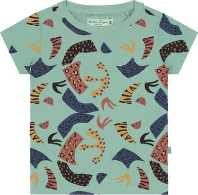 Korte mouwen T-shirt met abstracte all over print