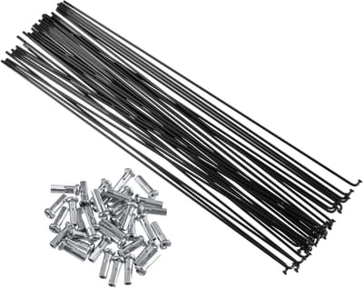Fietsspaken Set - Stalen Spaak Nippels - Fietswiel Reparatie - Gegalvaniseerd Staal - 259mm Lengte - Zilver