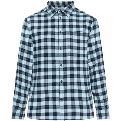 Geruit overhemd met lange mouwen KnowledgeCotton Apparel Loose GOTS/Vegan